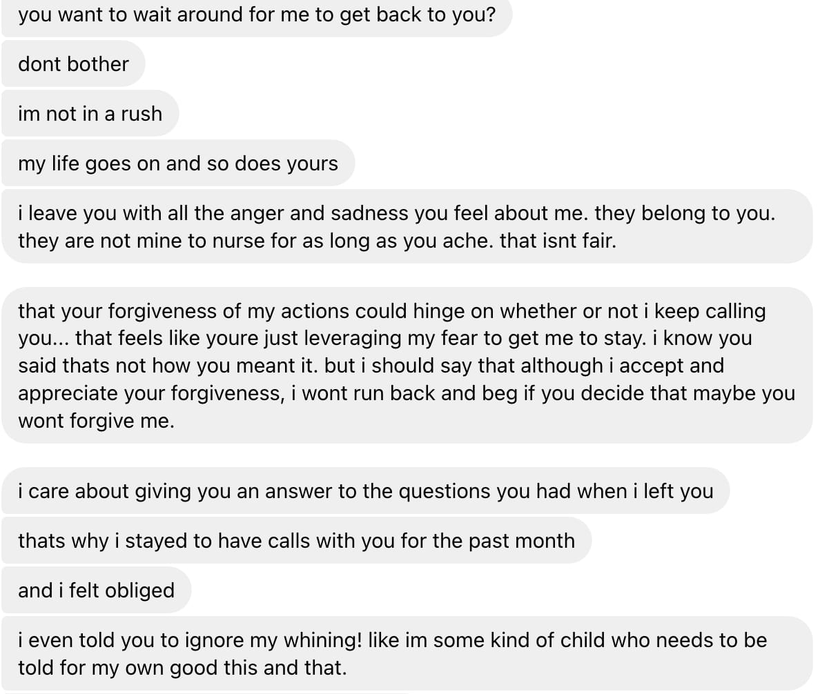 Zack dismisses his actions